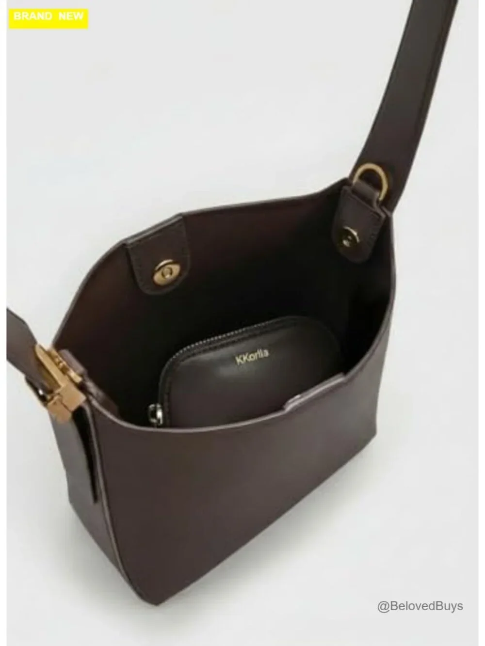 Vegan Leather Hobo Tote Bag with Magnetic Snap Closure
